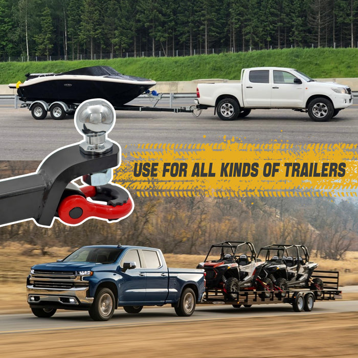 Trucktok 2" Receiver Trailer Hitch 38,500 lbs with Shackle & Lock Pin