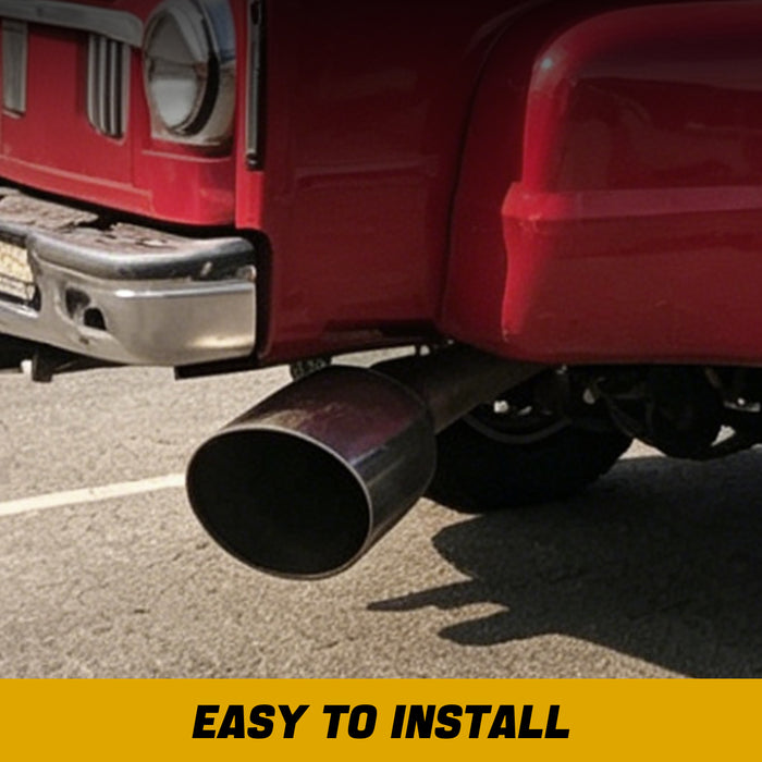 Trucktok 5" Inlet 7" Outlet 15" Overall Length Stainless Steel Bolt On Exhaust Tailpipe Tip