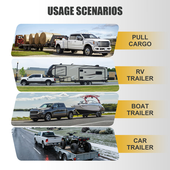 Trucktok 2" Adjustable Hitch 6" Drop/Rise 12,000 GTW with Dual Locks