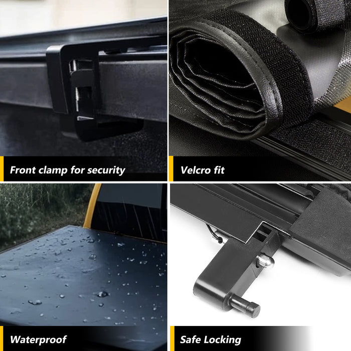 Trucktok 2003-2024 Dodge Ram 6.4FT Soft Top Roll-up Tonneau Cover Truck Bed