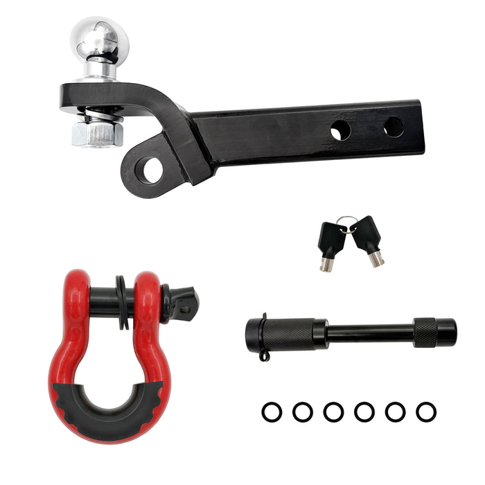 Trucktok 2" Receiver Trailer Hitch 38,500 lbs with Shackle & Lock Pin