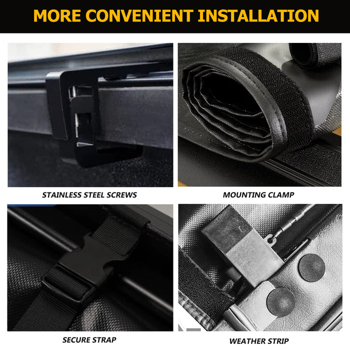 Trucktok 2015-2025 Ford F150 6.5FT Soft Roll Up Tonneau Cover Truck Bed