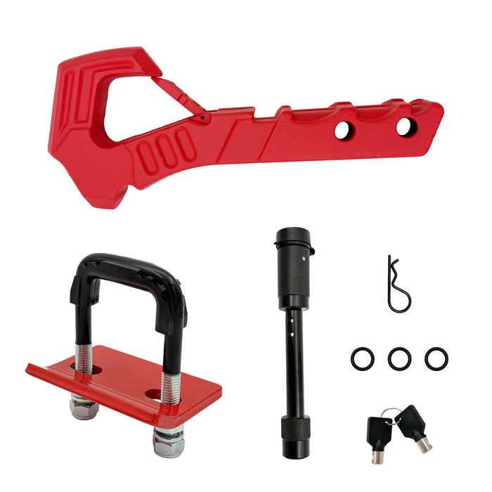 Trucktok 2" Scorpion Tail Hook 88,000 lbs Break Strength with Tightener & Pin